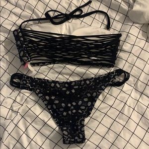 Victoria Secretes Floral Lace Two piece